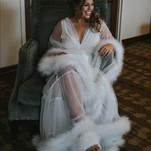 Bridal robe still packaged. One size fits all